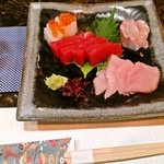 北新地　松 - 串天ぷら以外にも分厚い天ぶり、お造りなどの魚介メニューや創作春巻きなどの揚げ物もご用意しております。