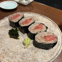 蕎庵 三たて - 鮪の蕎麦寿司