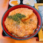 こんごう庵 - タレカツへぎそばセットのタレカツ丼(大盛り)