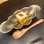 もちづき - とうもろこし豆腐　白和えソース　くこのみ