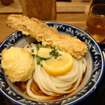 難波千日前 釜たけうどん - ちく玉天ぶっかけ