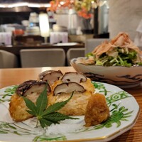 和食のあらまさ - 海老 しんじょうとしいたけ、 エビがもう少しぷりぷりしてても良かったかなとも思いました擦りかたが 細かすぎたかも