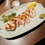 Sumibi Kushi Yaki Semmon Ten Toriten - 淡海地鶏胸肉焼ゆず胡椒添え
