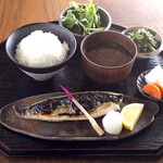 Nihonshu Baru Yusuradou - 鯖の塩焼き定食【ランチ】