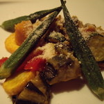 ビストロ・ラ・クッチーナ - 先夜がお初；素揚げした温野菜のサラダ