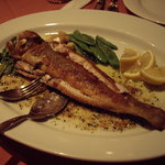 ビストロ・ラ・クッチーナ - 当店自慢；アイナメの炭火焼・ハーブオイルソース