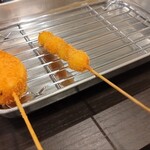 Kushikatsu Wansaka - 山芋串、ぎんなん串
