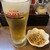 一番五郎 - 料理写真:生ビール､付け合わせ