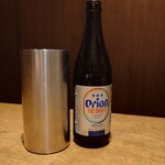鉄板焼ステーキレストラン 碧 - オリオンの瓶ビール。