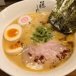 Menya Fujishiro - 鶏白湯味玉ラーメン