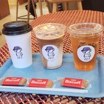 HARU COFFEE & BAR - カップのキャラクターが可愛い