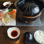 Suzumoto - ジンギスカンセット(ライス、スープ、タレ、野菜付き)2人前