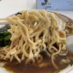 手打ち麺 庄内 鈴木家 - 『中華そば(小)』の麺