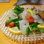 えびすの宴 - 桜鯛と瀬戸内レモンのカルパッチョ