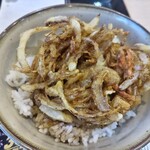 ゆで太郎 もつ次郎 - 野菜かき揚げ丼
