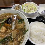 中国料理 天壇 - 広東麺ランチ 美味い安い900円