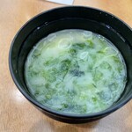 Unagi Nakajima - 岩海苔味噌汁、絶品。