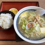 ８番らーめん - 料理写真:野菜ラーメン(バター風味)Aセット