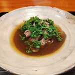 Oryouri Furukawa - 強肴（花山椒と宮崎牛のすき焼き）
