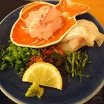 Gansou Wajima Taimeshi Gansui - 宇和島鯛めし 天然養殖食べ比べ 鯛の身アップ