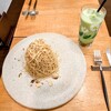 和栗モンブラン専門店 栗歩 - 和栗モンブランラテセット(ドリンクはアイス抹茶ラテ)
