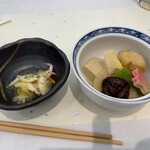 Tateyama Kokusai Hoteru - 白海老マリネと野菜の炊き合わせ
