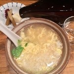 ぎんざ 祥 - クエ出汁の雑炊/出羽桜