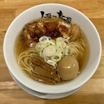 Jinrui Mina Menrui - らーめんmacro（厚切り焼豚）+煮玉子¥1199+72