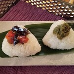 日本料理 隨縁亭 - だて正夢（宮城サーモン山葵昆布和え、ばっけ味噌）