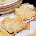 手打ちうどん 大蔵 - かしわ天