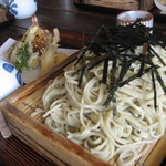 そば処 薬師 - 天ざる大盛り