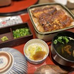 しら河 - 上ひつまぶし。ご飯大盛りにしましたw