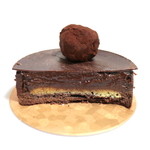 Patisserie Ravi,e relier - タルトショコラの断面 '14 2月上旬