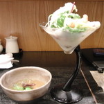 味乃 じゃんぼ - 【2014年02月26日訪問】サラダが登場