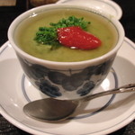 味乃 じゃんぼ - 【2014年02月26日訪問】菜の花の茶碗蒸し