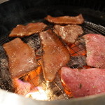 炭焼 金竜山 - 上タン焼いてます！　2014.2.2X