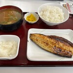 四日市ヒモノ食堂 - 昆布サバ＋豚汁＋大根おろし