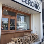PIZZERIA CERCHIO - 可愛い窯は、薪で火を起こしてるのかな？