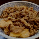 Tatsu-Ya - "焼き豆腐"と"玉ねぎ"は丼の端に添える、丁寧な盛り付け。