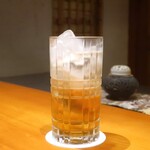 日本料理 幸庵 - 自家製梅酒ソーダ割り