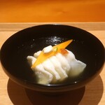 日本料理 幸庵 - アイナメ葛打ちの煮物椀