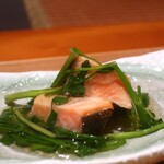 日本料理 幸庵 - 海鱒の銀餡仕立てアップ