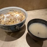 日本橋 宇田川 - カツ丼定食（ヒレ）　2,000円