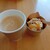onagawa factory - 料理写真:ホットコーヒー、金華塩アイスクリーム（キャラメルナッツ）