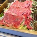 銀座しゃぶ通 好の笹 - 三重県産A5ランク松阪牛リブロース蒸し前