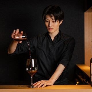 Indulge in carefully selected wines recommended by the sommelier and rare seasonal sake