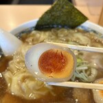 中華そば 我成 - 味玉　数日かけて漬け込んでいるでしょう