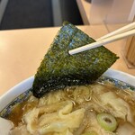 中華そば 我成 - 海苔　スープを吸った海苔も美味い