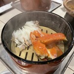 ホテル桃源 - 蟹の温泉蒸し