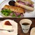 Avel Cafe - 料理写真:ローストビーフサンドウィッチ・バスクチーズケーキ・コーヒーHOT